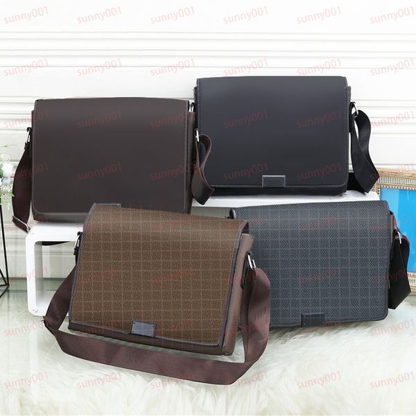 

luxury single shoulder bag printing flower grid messenger bags designer briefcase business document bag information package retractable stra