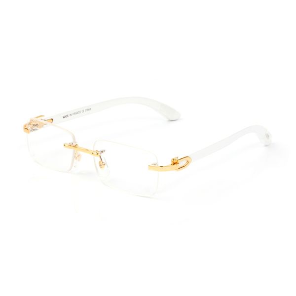 

mens women designer glasses sunglasses transparent fashion rimless square carti sunglass female gradient sun glasses oculos feminino de sol, White;black