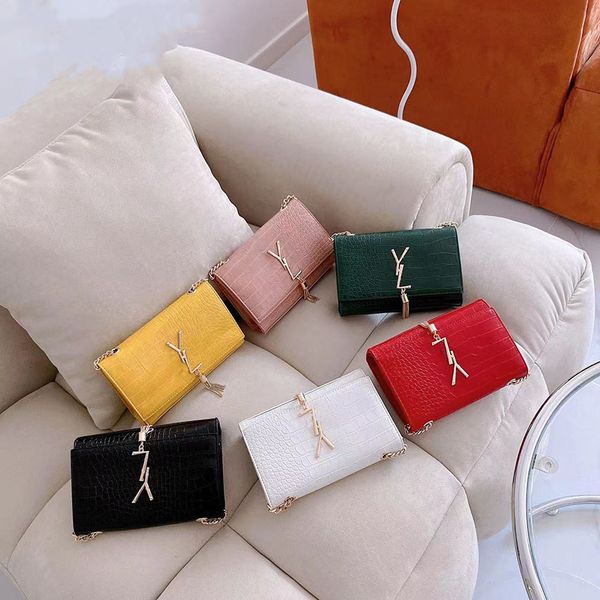 

designer handbag women evening bags square fat loulou chain bag pu leather large capacity shoulder bags quilted messenger pack