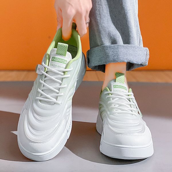 

2023 men women running shoes green purple blue increase comfortable mens trainers outdoor sneakers size 39-44 color55