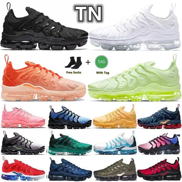 

2023 tn plus ultra se running shoes men women trainers triple black tennis ball usa cherry hyper violet olive orange gradients atlanta runni