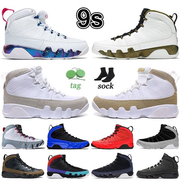 

designer jumpman 9s basketball shoes 9 high og men women sneakers outdoor trainers white pink multi color silver reflective gold reflective