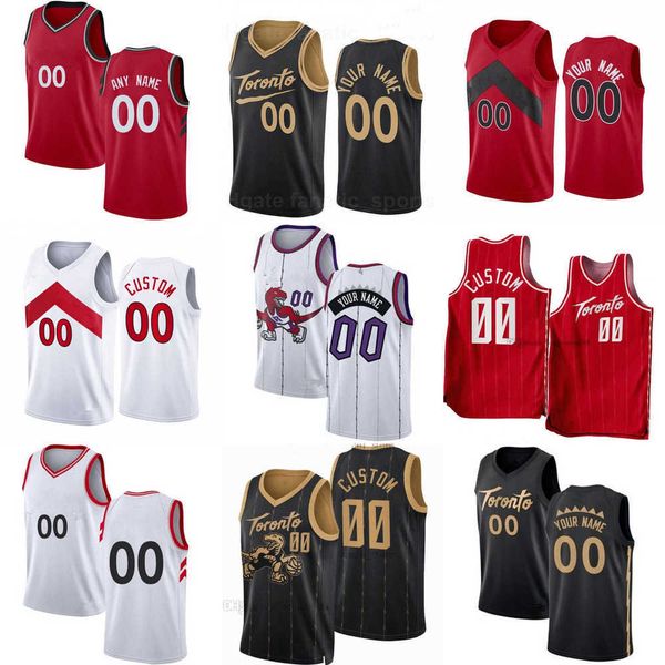 

men womens youth toronto''raptors''custom 25 chris boucher 5 precious achiuwa 9 d.j. wilson 12 josh jackson 32 otto port, Black;red