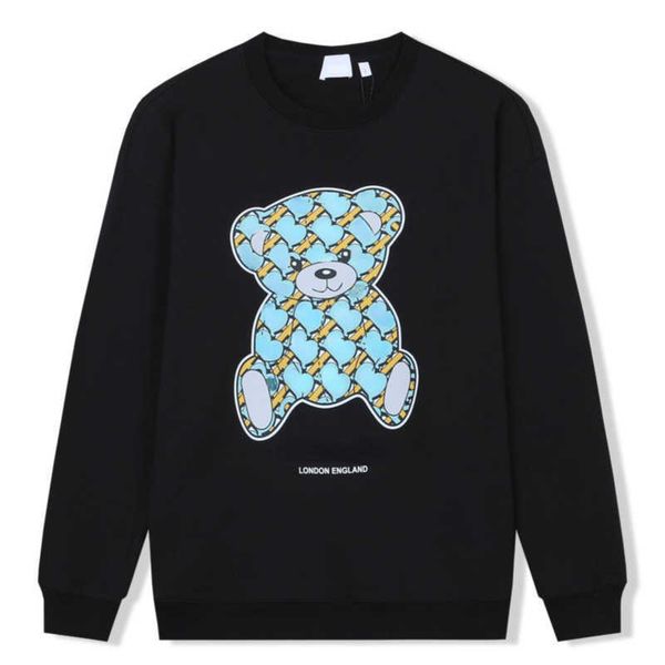 

bear print sweatshirt men women sweater designer sweaters long sleeve t-shirt crew neck pullover shirt casual hoodie 5xl, Black