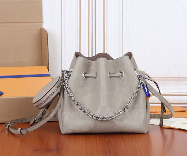 

designer luxury womens bag m57070 bella bucket bag perforated calfskin single shoulder bag messenger bag casual fashion leather handbag 7a h