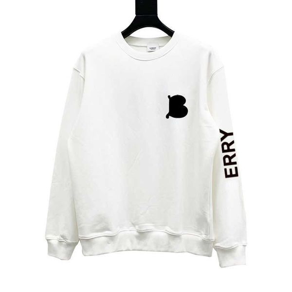 

plus size sweatshirt mens sweaters burb designer sweater long sleeve tshirt round neck pullover shirt printing casual hoodie 4xl 5xl, Black