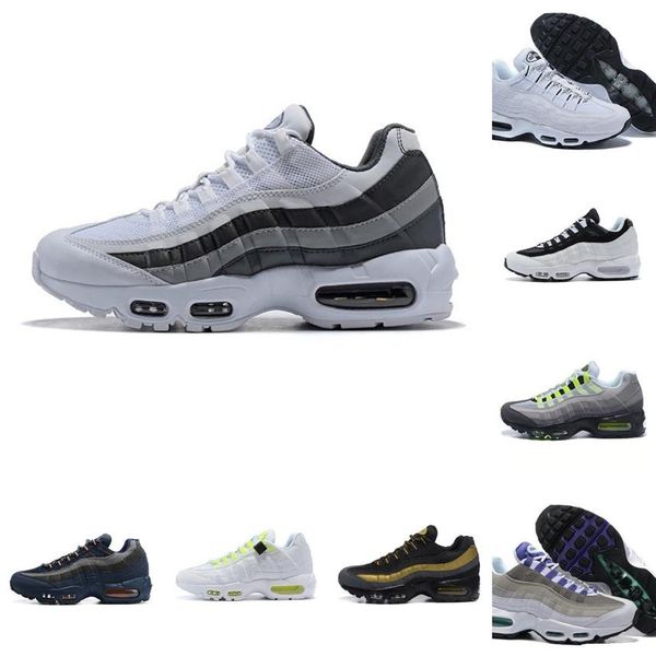 

mens sports running 95 shoes yin yang og airs sandals solar triple black white worldwide particle grey neon laser fuch240j