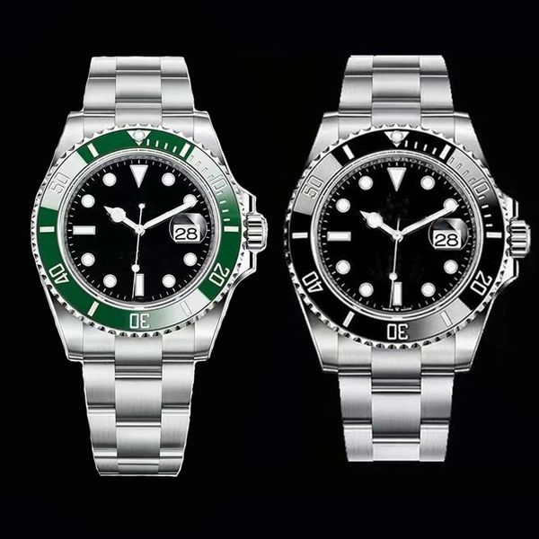 

mens watch designer watches 40mm black dial automatic mechanical classic style stainless steel waterproof luminous sapphire ceramic montre d, Slivery;brown