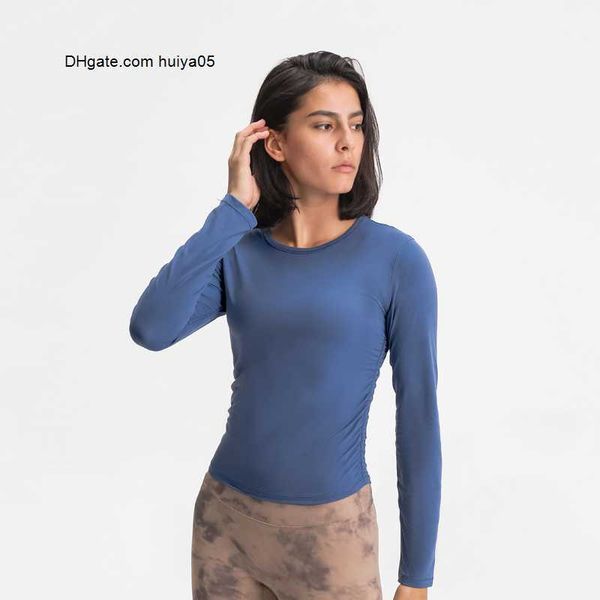 

women yoga fit naked feel long sleeve running athletic shirt stretchy workout 33