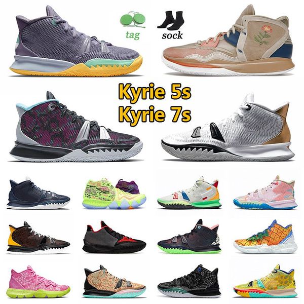 

fashion 7s basketball shoes 5s men women sneakers outdoor trainers mother nature & father time pixel camo finals sponge patrick sponge pinea