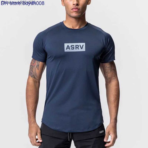 

vvct 2023 fashion sports fitness brand asr' v summer men's t shirt new loose round neck short sleeve thin digital printing quick d, White;black