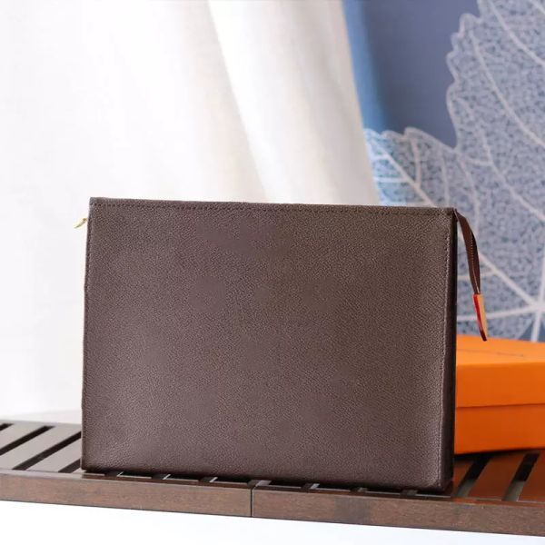 

travel bag toiletry pouch clutch bag 26 cm protection beauty case wash pocket zipper clutch women monograms canvas leather waterproof men co