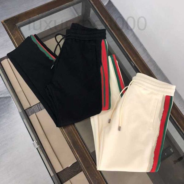 

men's pants designer sweatpants loose hoodie hip hop street casual autumn winter stripes r11j, Black