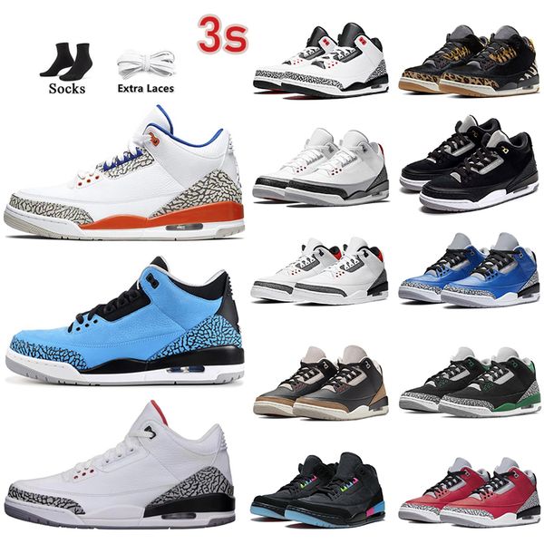 

shoes jumpman designer men 3 3s basketball shoes women cardinal red dark iris muslin racer blue pine green laser orange georgetown men women