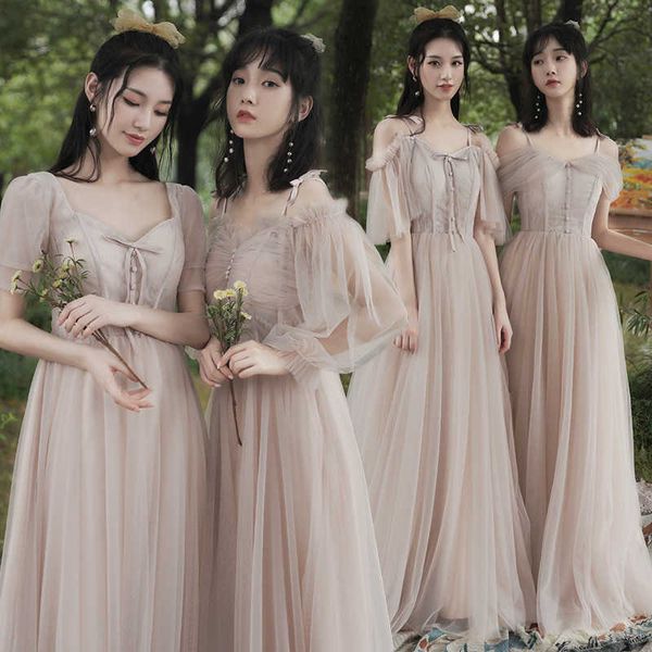 

women's clothing runway dresses fairy temperament 2023 autumn show thin cover meat sister bridmaid group girlfriends evening dresses sk, Black;gray