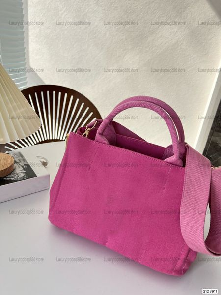 

2023 new prads large canvas tote bags classic luxury designer bag women popular summer beach bag fashion black handbag famous triangle cross