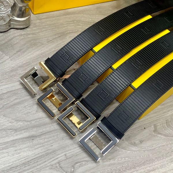 

men belt belts for women designer genuine leather belts cintura ceinture with box 3.8cm fashion buckle jd61, Black;brown