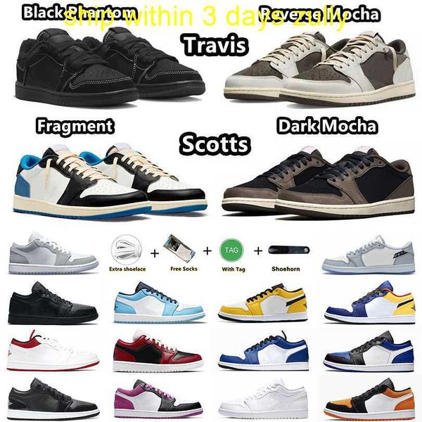 

half price now jumpman 1 travis scotts basketball shoes black phantom reverse mocha fragment olive wolf grey 1s low dark mocha sports sneake