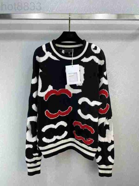 

women's sweaters designer 2022 autumn winter milan runway o neck long sleeve high end jacquard pullover 111, White;black