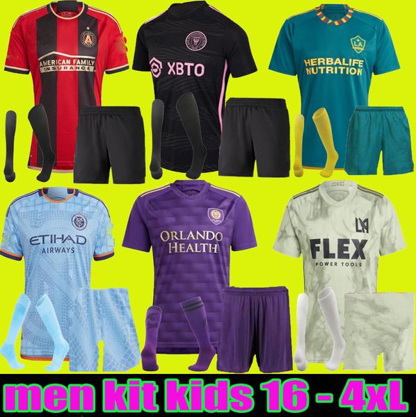 

2023 orlando soccer jerseys atanta martinez la galaxy lafc atlanta inter miami united bale new york football shirt city beckham nashville sc, Black;yellow