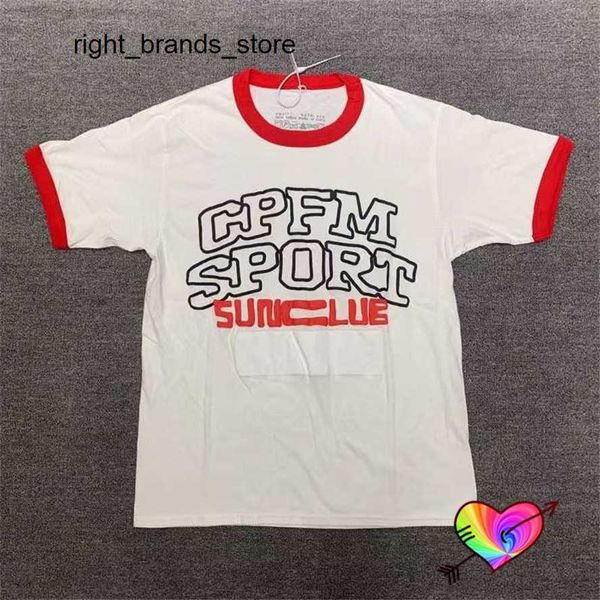 

men's t-shirts 2021 white cpfm.xyz t-shirt men women foam print cpfm sport tee cactus plant flea market hip hop short 0303v23, White;black