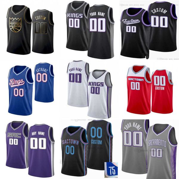 

sacramento''kings''custom men womens youth 25 alex len 88 neemias queta de'aaron 5 fox 13 keegan murray 10 domantas, Black;red