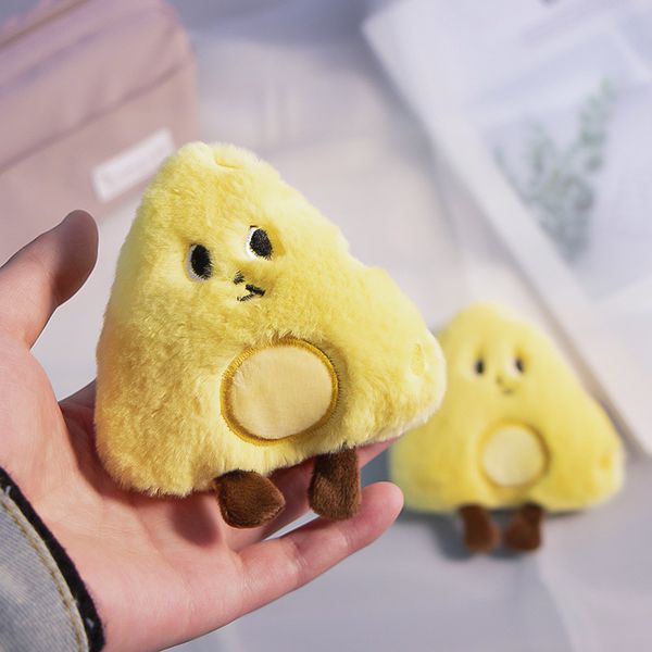 

cute yellow triangle cheese brooches for girls cartoon plush enamel pins badges fashion jewelry gift backpack accessories, Gray