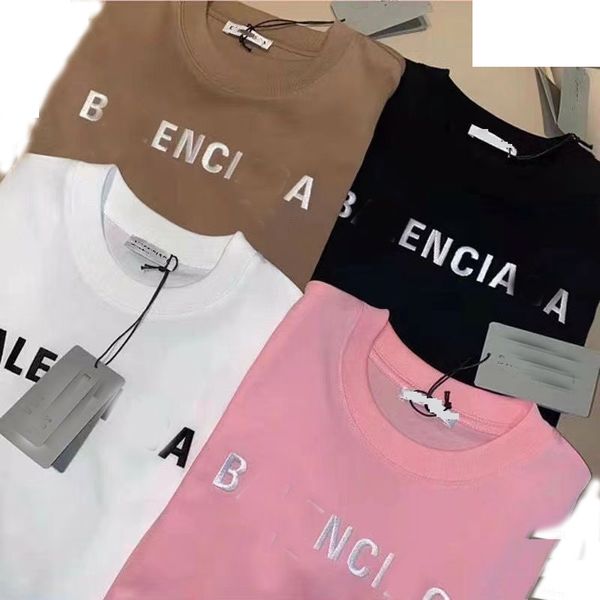 

summer mens designer tees casual man womens loose tees with letters print short sleeves sell luxury men t shirt size s-xxxxl, White;black