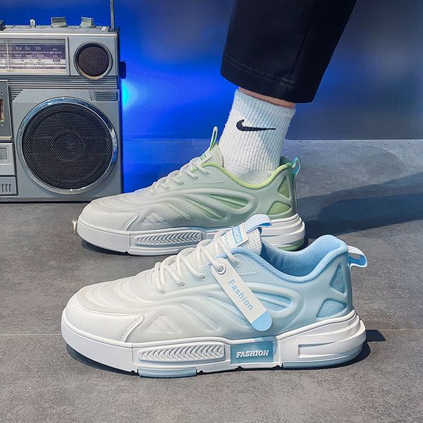 

2023 men women running shoes green purple blue increase comfortable mens trainers outdoor sneakers size 39-44 color45