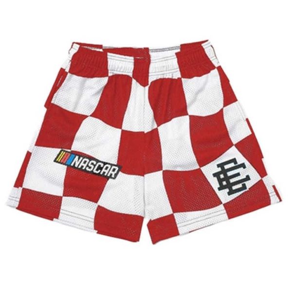 

men's and women's shorts beach pants west coast fashion brand eric emanuel basic casual summer fitness gym basketball workout quic, White;black