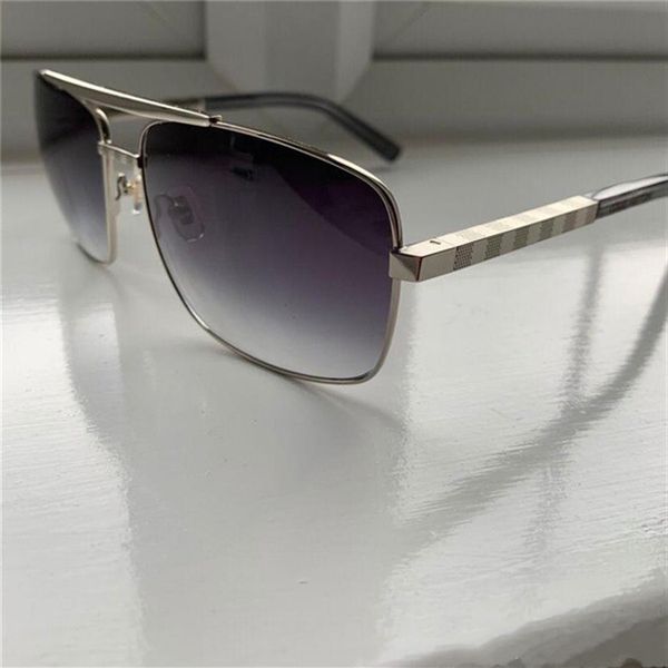 

2021 luxury attitude sunglasses for men fashion 0259 design uv protection lens square full frame gold color plated frame come with296e, White;black