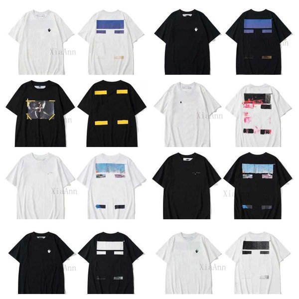 

summer luxurys mens and womens t shirt designers offs clothing loose tees man casual street graffiti sweatshirt short sleeve, White;black