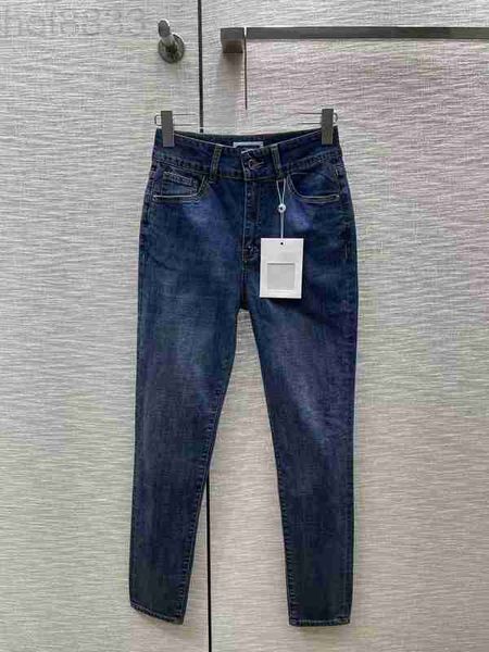 

women's jeans designer 2023 new spring summer fashion panelled brand same style pants luxury clothing 123, Blue
