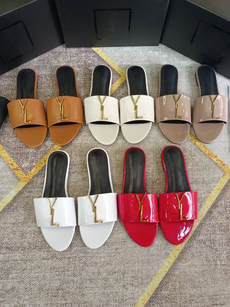 

women flat slippers designer flip flops woman sandals slides new rubber floral women men classic pattern slipper, Black