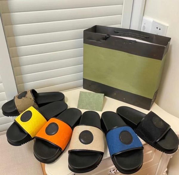 

designer men's and women's brand slippers summer high-end brand replica leisure outdoor beach indoor slippers, Black