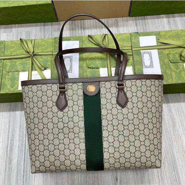

high capacity shopping large weekend bag women man purse ophidia work denim luxury tote handbag double g logo fashion canvas designer travel