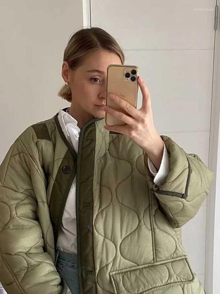 

boho inspired army green quilted jacket women streetwear jacket coat autumn winter long sleeve coat women winter jacket, Black;brown