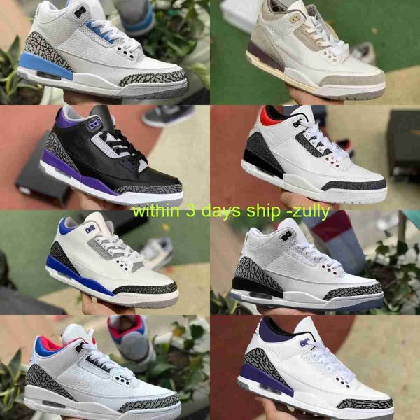 

days 3 ship jumpman dark iirs 3 3s basketball shoes mens cool grey a ma maniere racer blue unc throw line pine green black cement court