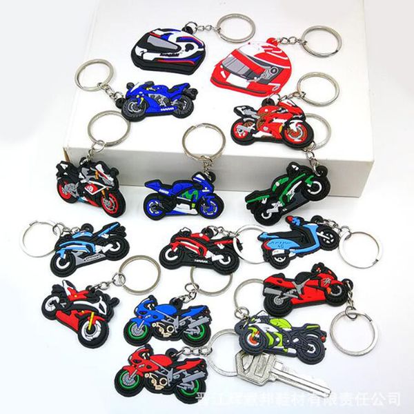 

pvc keychains car cartoon pendant gift cute key ring party mini gift, Silver