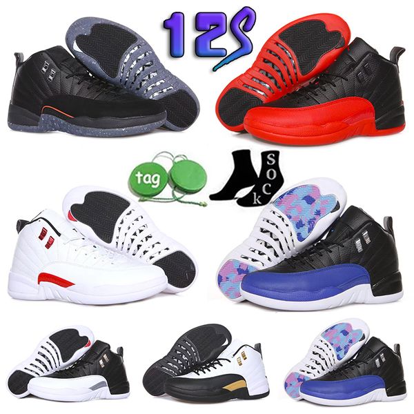

new winterized 2023 12 michigan black wntr suede 12s mens basketball shoes sneakers gs hyper lemonade designer jumpman trainers zapatos
