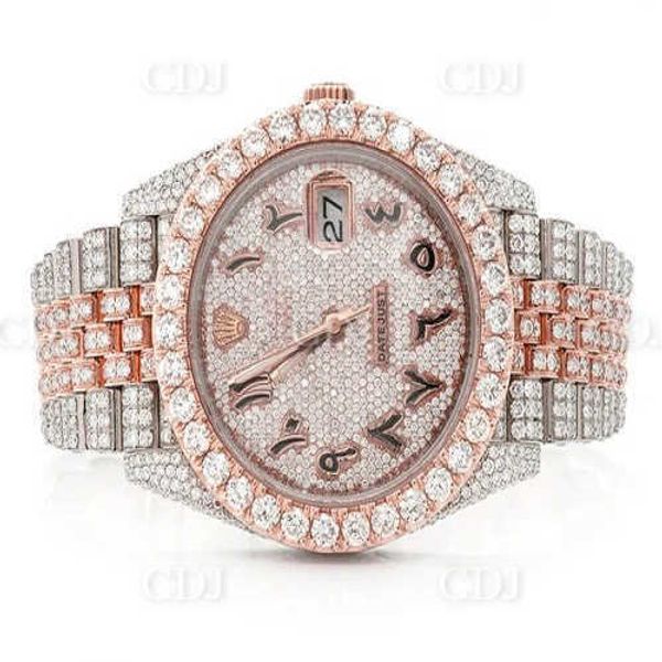

2023luxury brand y iced out for wedding vvs moissanite diamond watch men iced out hip hop stainls stee, Slivery;brown