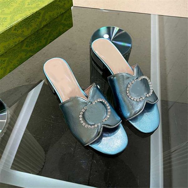 

summer popular women sandals 2023 ggity luxury brand business dress wedding party leather high heels casual flat slippers 02-012, Black