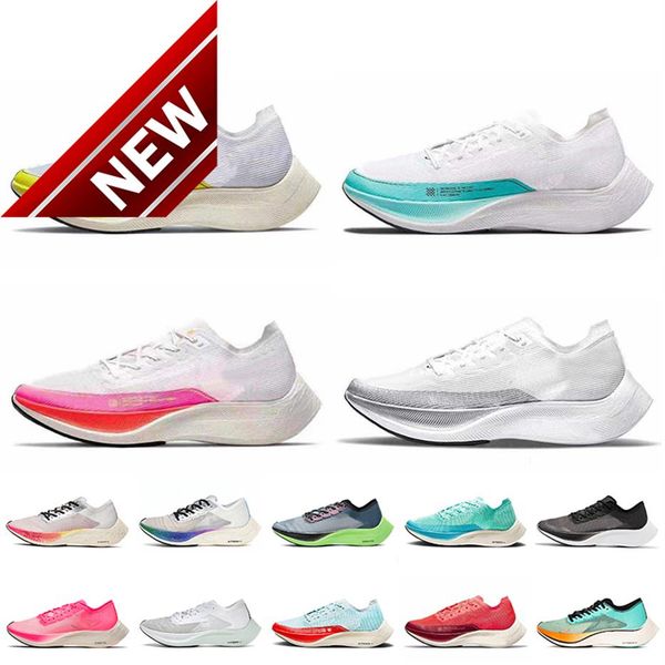 

fashion pegasus zoomx vaporfly next% 2 men women running shoes white metallic silver off pink aurora green ekiden blue ribbon 266q
