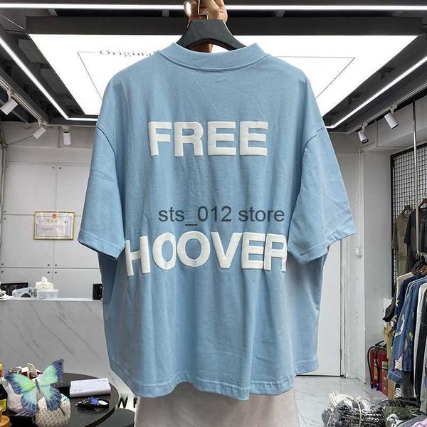 

men's t-shirts 3d foam blue v neck oversize t-shirt t230303, White;black