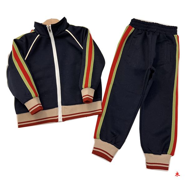 

clothing sets children's sports suit stripe autumn winter baby zipper cute cool towel fabric hoodie multi-panel sports suit dark flower, White