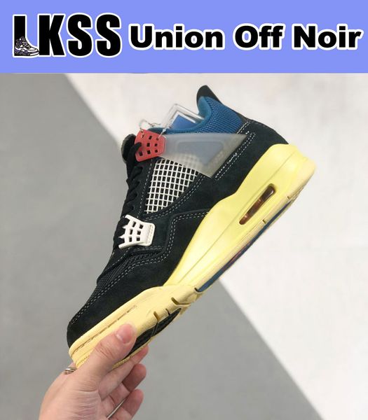 

lkss union off noir jumpman 4 4s shoes og mens basketball sneaker sports sneakers
