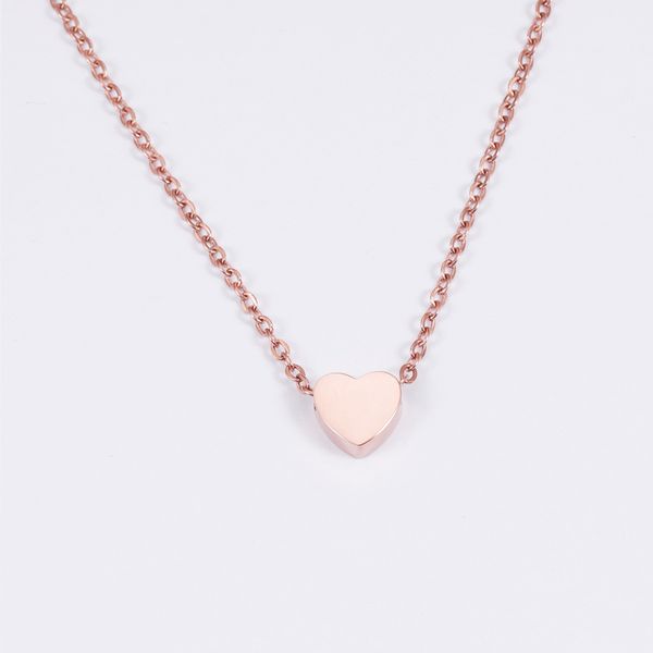 

designer love full necklace stainless female steel gold couple chain pendant neck square luxury gift girlfriend jewelry accessories wholesal, Silver
