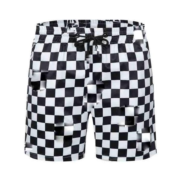 

2022 summer men's fashion designer waterproof fabric summer men's shorts brand clothing swimwear beach shorts swimming b2843, White;black
