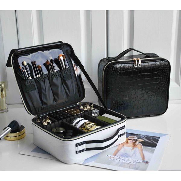 

cosmetic bags cases 2021 new odile pattern cosmetic bag partition multi functional portable travel storage makeup case j230303
