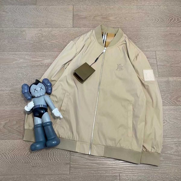 

bby casual jacket men zip cardigan coat burb designer jackets mens trench coat tb embroidered windbreaker jacket 4xl, Black;brown